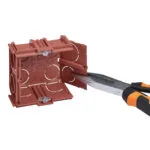 Legrand 080141 Batibox Birleştirilebilen Kare Tekli Buat Derinlik: 40 MM