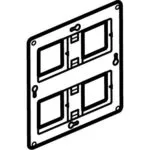Legrand 080264 Sistem Armada Kaide 2 X 5 veya 2 X 2 X 2 Modül için