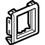 Legrand 080291 İnce Duvarlar için Kaide, 2M, Beyaz