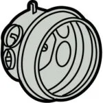 Legrand 081940 Batibox Dökme Beton için Tekli Buat - Derinlik: 58 MM