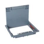 Legrand 088001 Standart tip döşeme altı buat için kapak, plastik, gri, 12 veya 18 modül