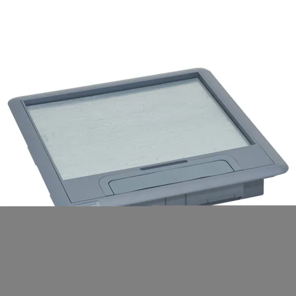 Legrand 088002 Standart tip döşeme altı buat için kapak, plastik, gri, 16 veya 24 modül