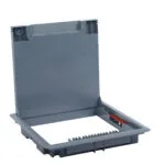 Legrand 088002 Standart tip döşeme altı buat için kapak, plastik, gri, 16 veya 24 modül