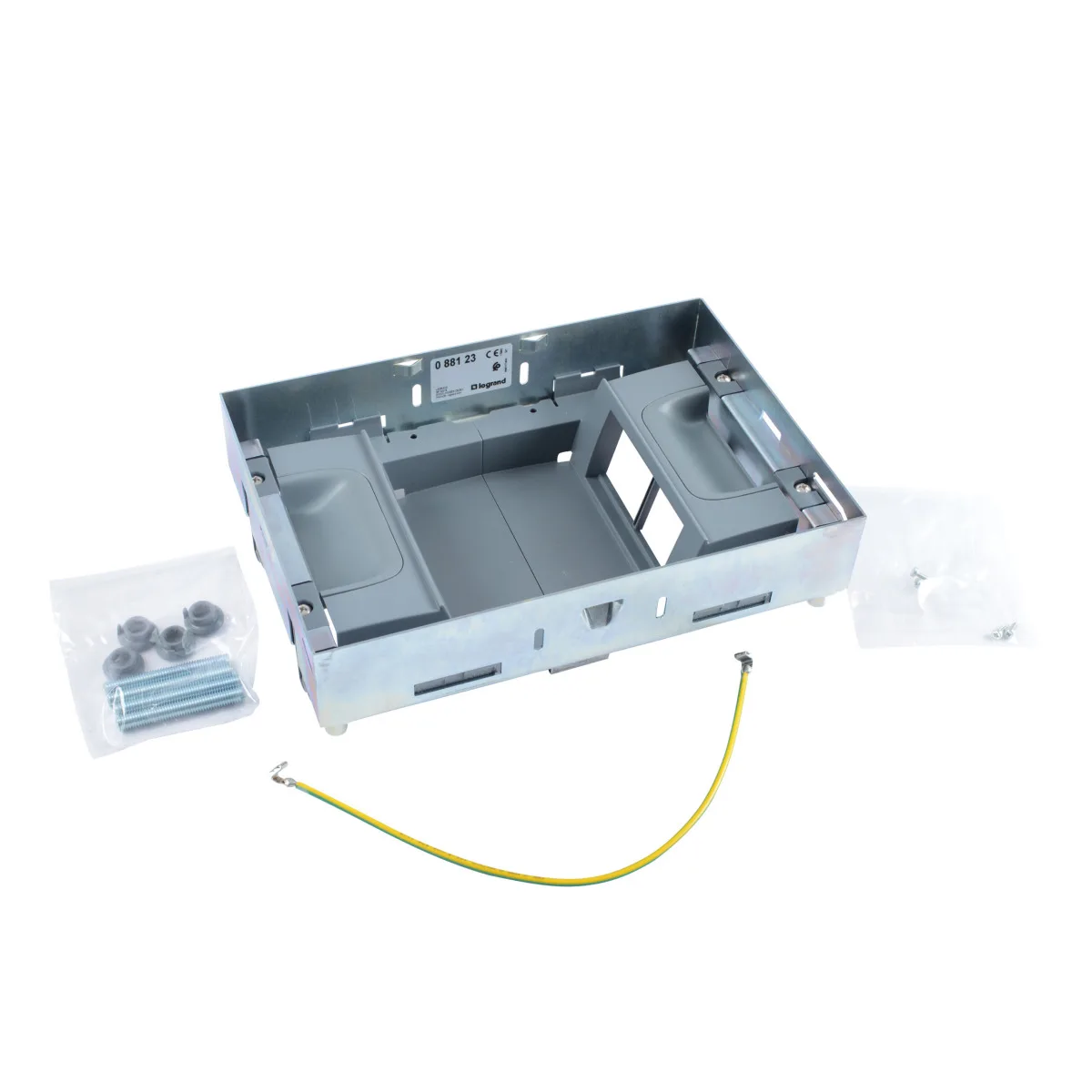 LG-088123-WEB-R Legrand 088123 Gömme tipi döşeme altı buat için destek kiti, dikey, 8 modül