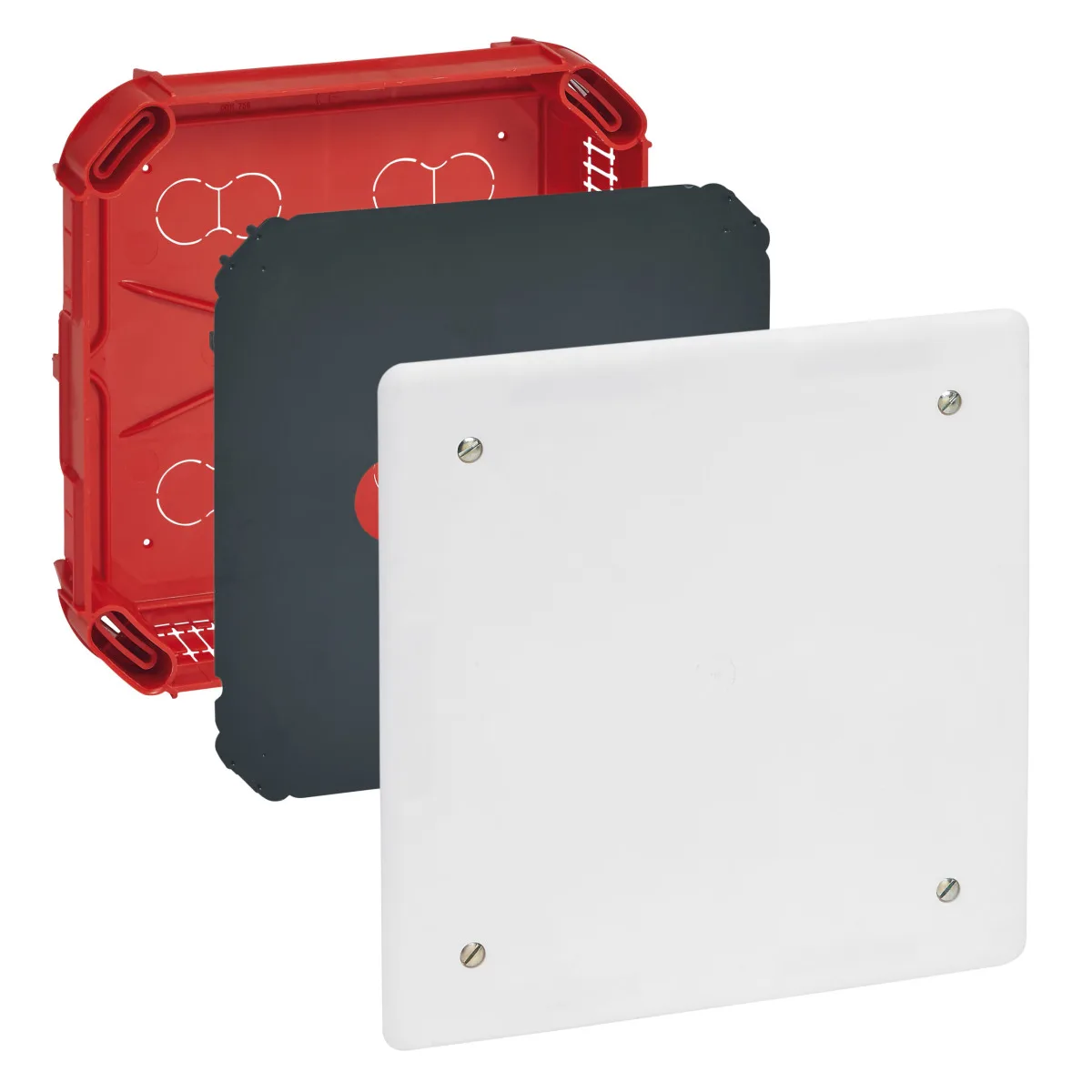 LG-089274-WEB-R Legrand 089274 Batibox Birleştirme buatı - Buat dış boyutlar :175 x 175 x 40mm