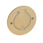 Legrand 089711 Bronz IP44 IK08 korumalı donatılabilir tekli yuvarlak döşeme prizi