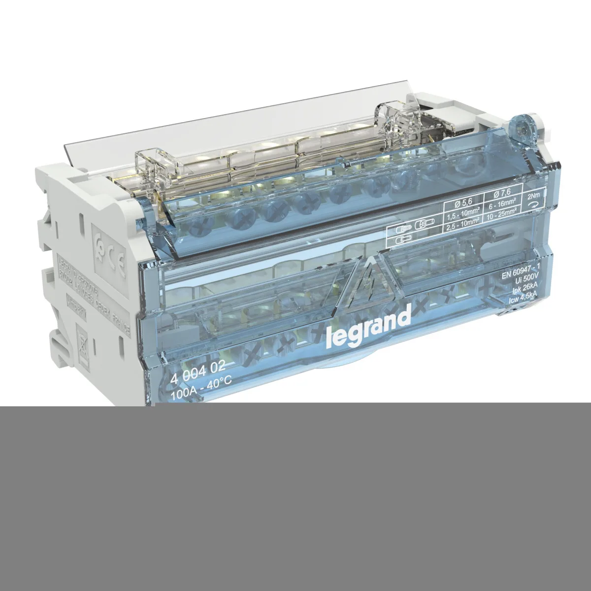 LG-400402-WEB-R Legrand 400402 Modüler Dağıtım Blok 2P 100A 6M