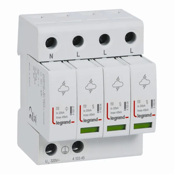 Legrand 410345 Spd T2/45KA 3P+N 320V
