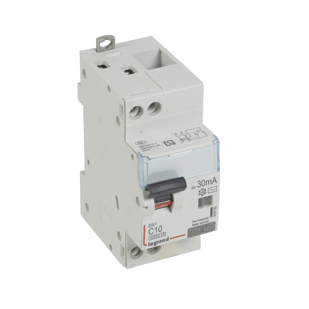 LG-410792-WEB-R Legrand 410792 Dx³ Rcbo 10A 1P+N AC Tip 30MA