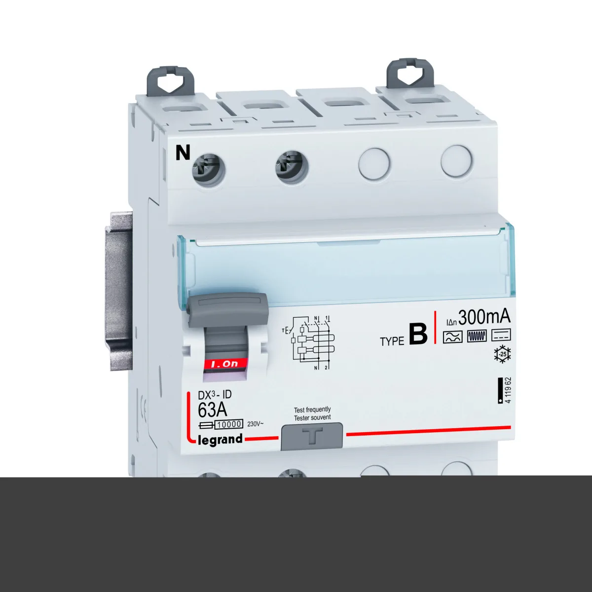 LG-411962-WEB-R Legrand 411962 Dx³ Kak 2P B 63A 300MA (4 Modül)