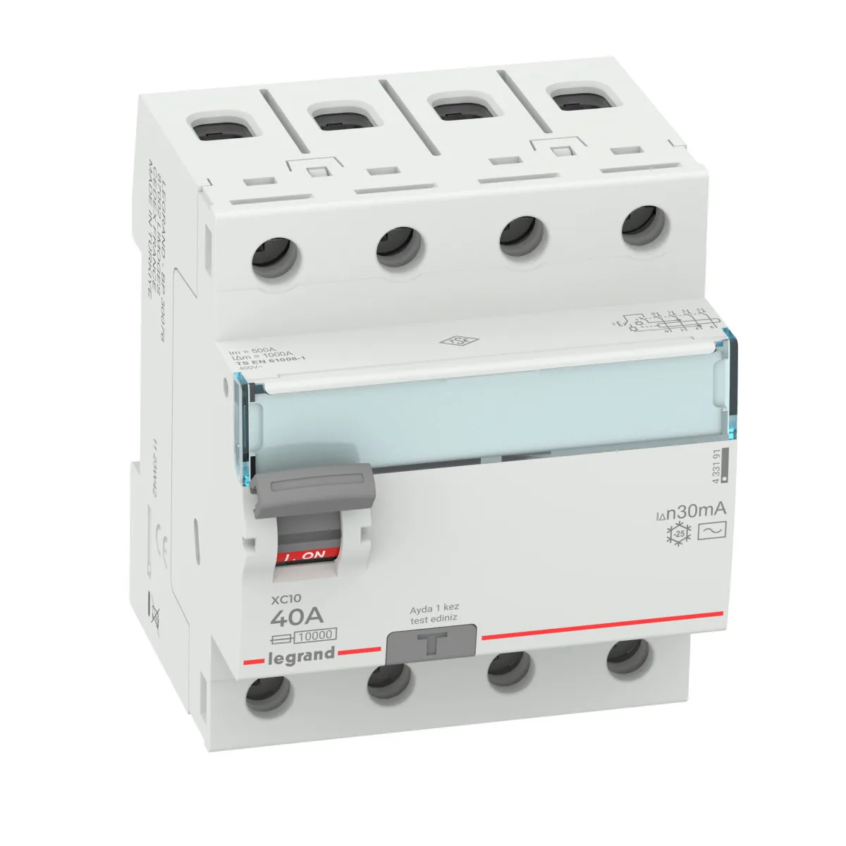 LG-433191-WEB-R Legrand 433191 XC10 4P 40A AC 30MA