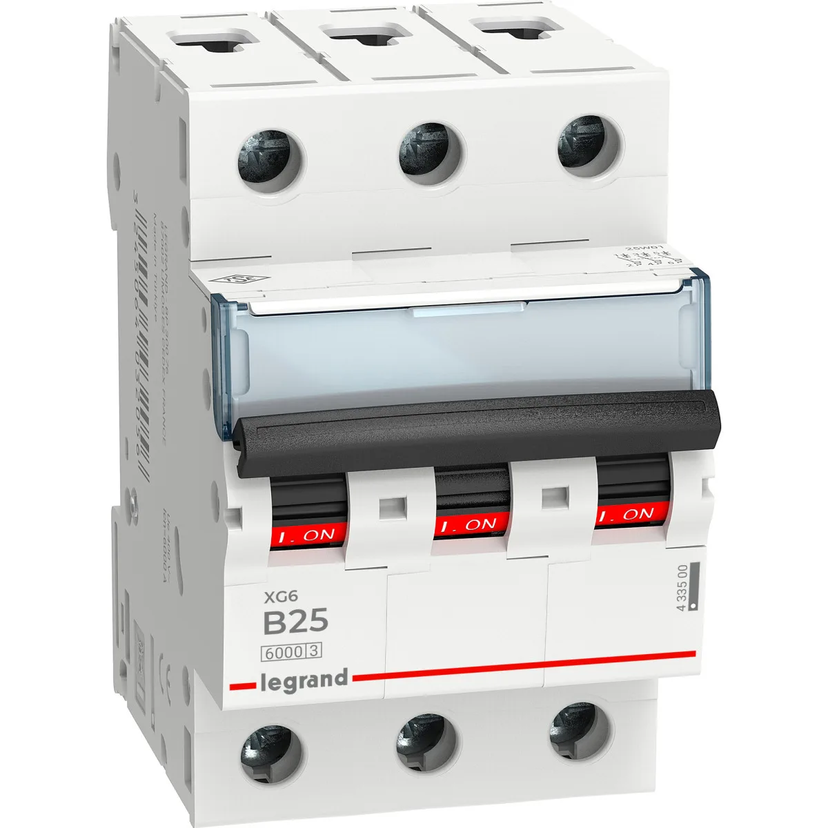 LG-433500-WEB-R Legrand 433500 XG6 3P B25 6KA