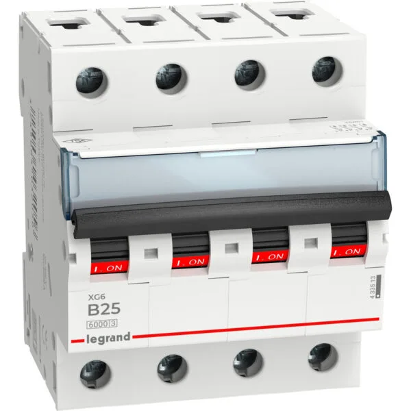 Legrand 433513 XG6 4P B25 6KA
