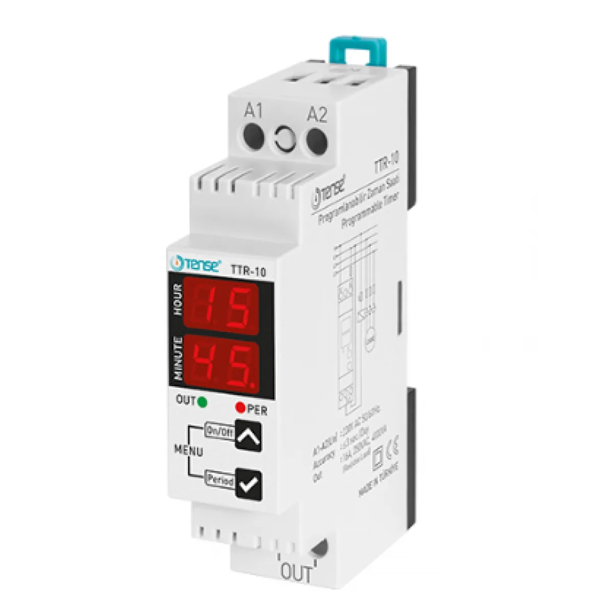 TTR-10-1 Tense TTR-10 Programlanabilir Zaman Saati (220 V Ac) DIN Iı Kutu