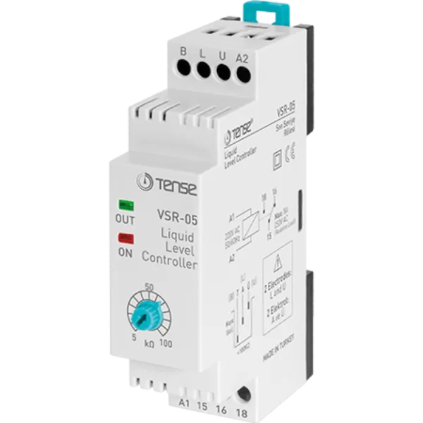 Tense VSR-05 Sıvı Seviye Rölesi DIN II Kutu