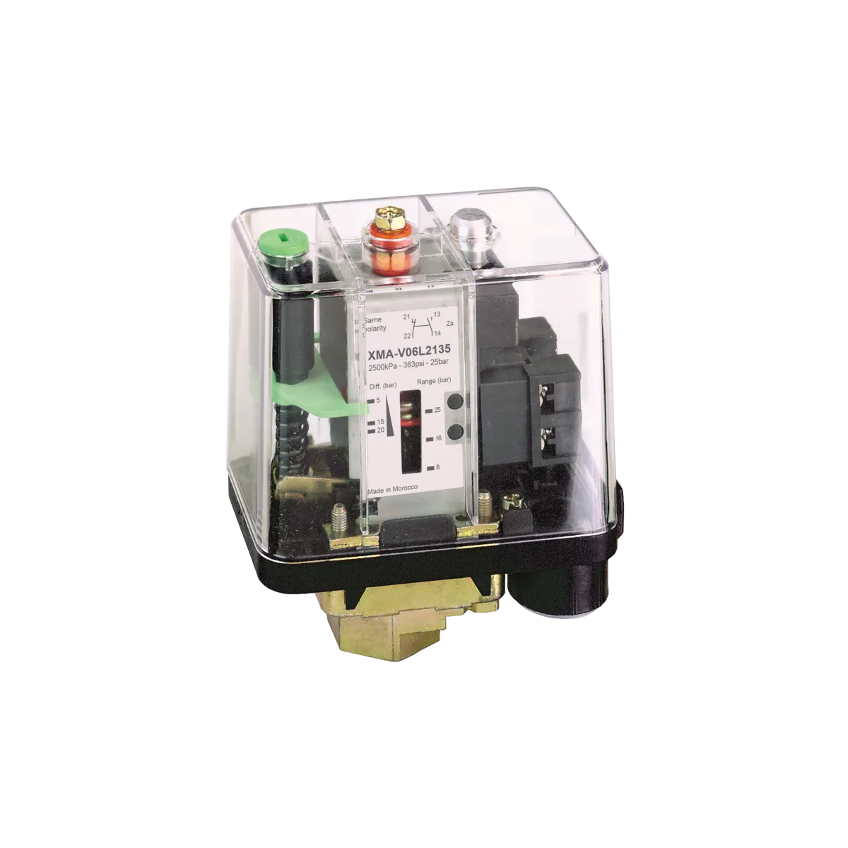 XMAV06L2135 Telemecanique Sensors XMAV06L2135 XMA 6 Bar 1K/A Ayarlanabilir Skalalı Basınç Sensörü