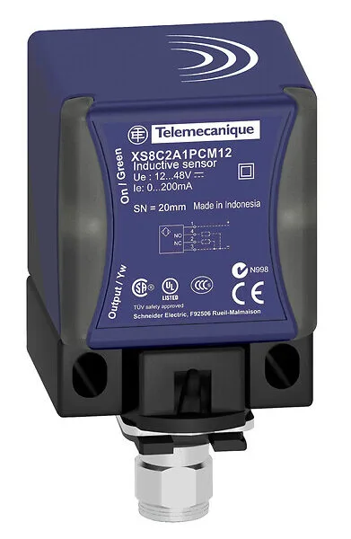 Telemecanique SENSORS XS8C2A1PCM12 Pbt XS8 M12 12-48VDC 40X40X70 Endüktif Sensör