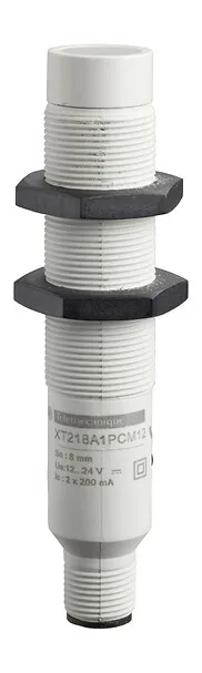 XT218A1PCM12 Telemecanique SENSORS XT218A1PCM12 M18 SN8MM Plastik Kapasitif Sensör