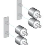 Telemecanique Sensors XUSZVA8 Xusl Işık Perdeli Sensör için Titreşim Önleyici Kit