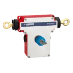 Telemecanique Sensors XY2CEDA590 Xy2Ceda 2x1NK+1NA Çift Yönlü Anahtarlı Mandallı Acil Stoplu İpli Çekme Anahtarı