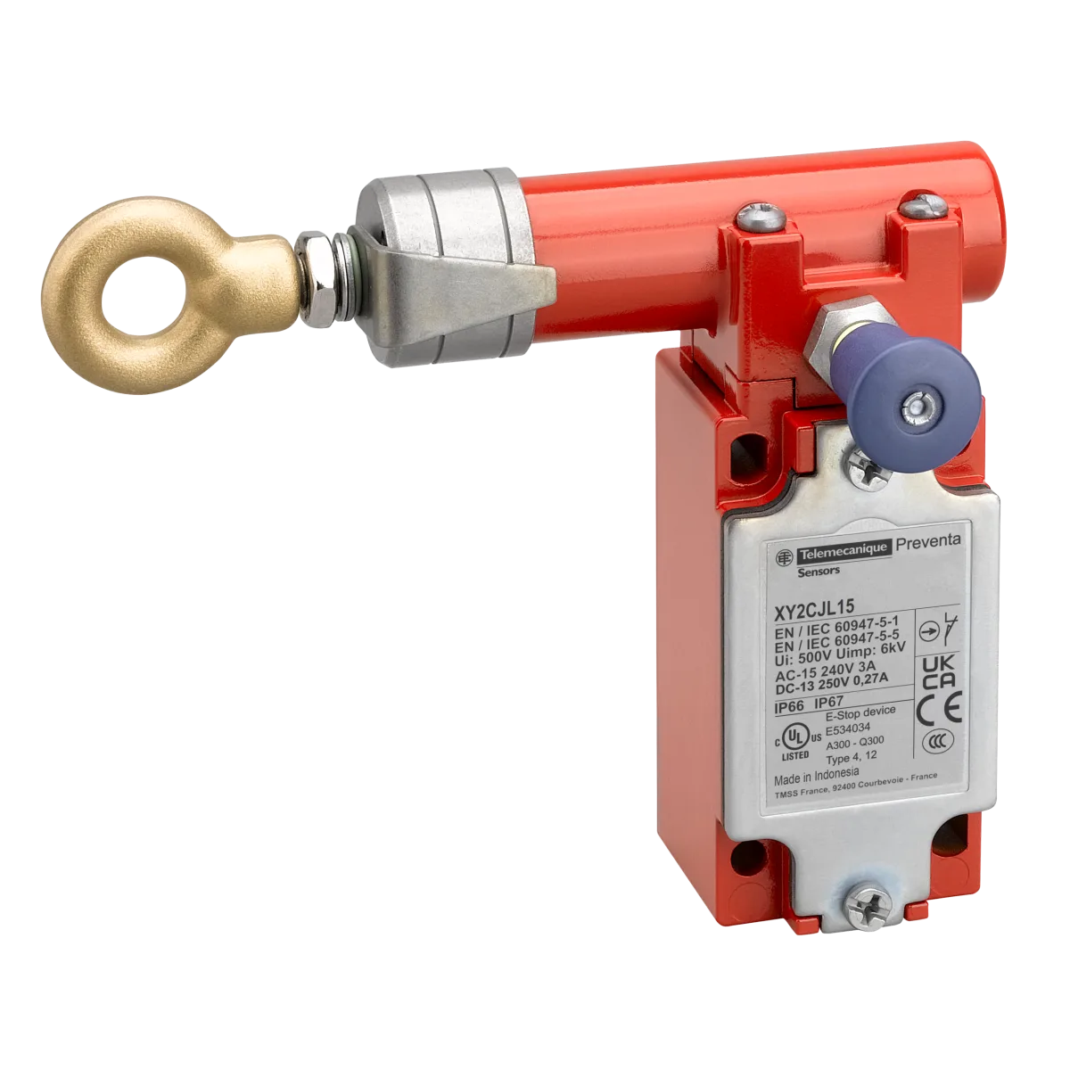 XY2CJL15 Telemecanique Sensors XY2CJL15 30m 1NK+1NA Sol Yönlü İpli Çekme Anahtarı