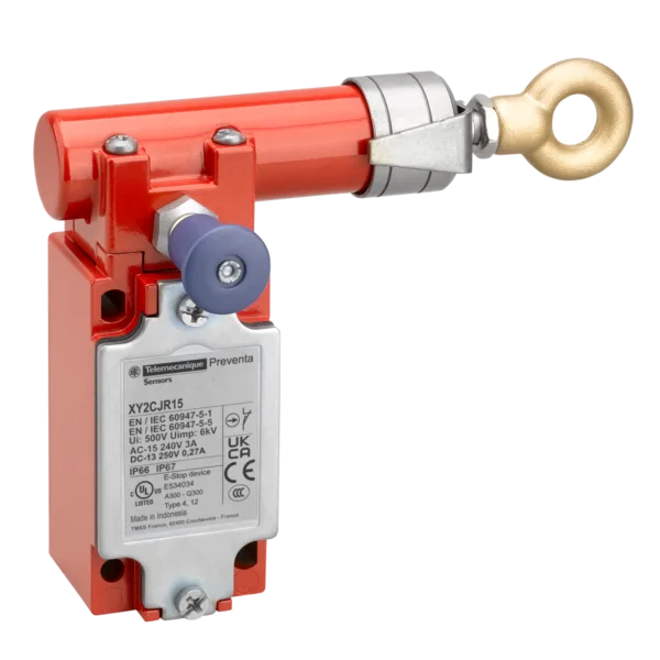 Telemecanique Sensors XY2CJR15 Xy2Cj 1NK+1NA Sağ Yönlü Acil Stoplu İpli Çekme Anahtarı