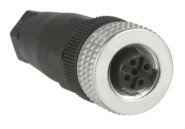 Telemecanique SENSORS XZ-CC12FDM40B M12 4 Pinli Düz Konnektör