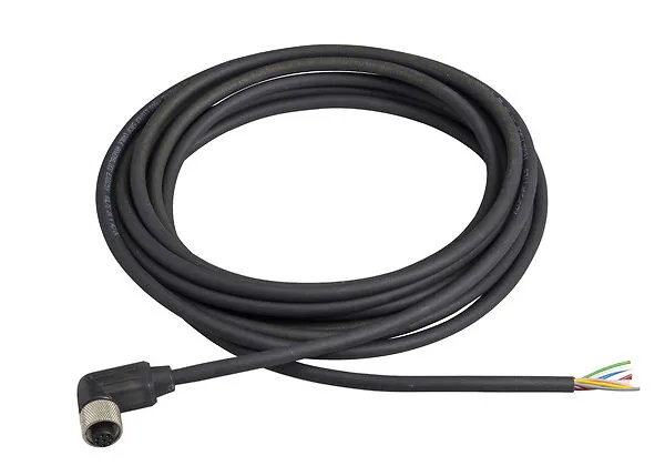 Telemecanique SENSORS XZCP53P11L5 5M 8 Pimli M12 Dişi 90 Derece Kablolu Konnektör