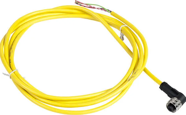 Telemecanique SENSORS XZCPV1965L2 2M 1/2 İnç 20 Unf 3 Pimli Pvc Dişi Dirsekli Kablolu Konnektör