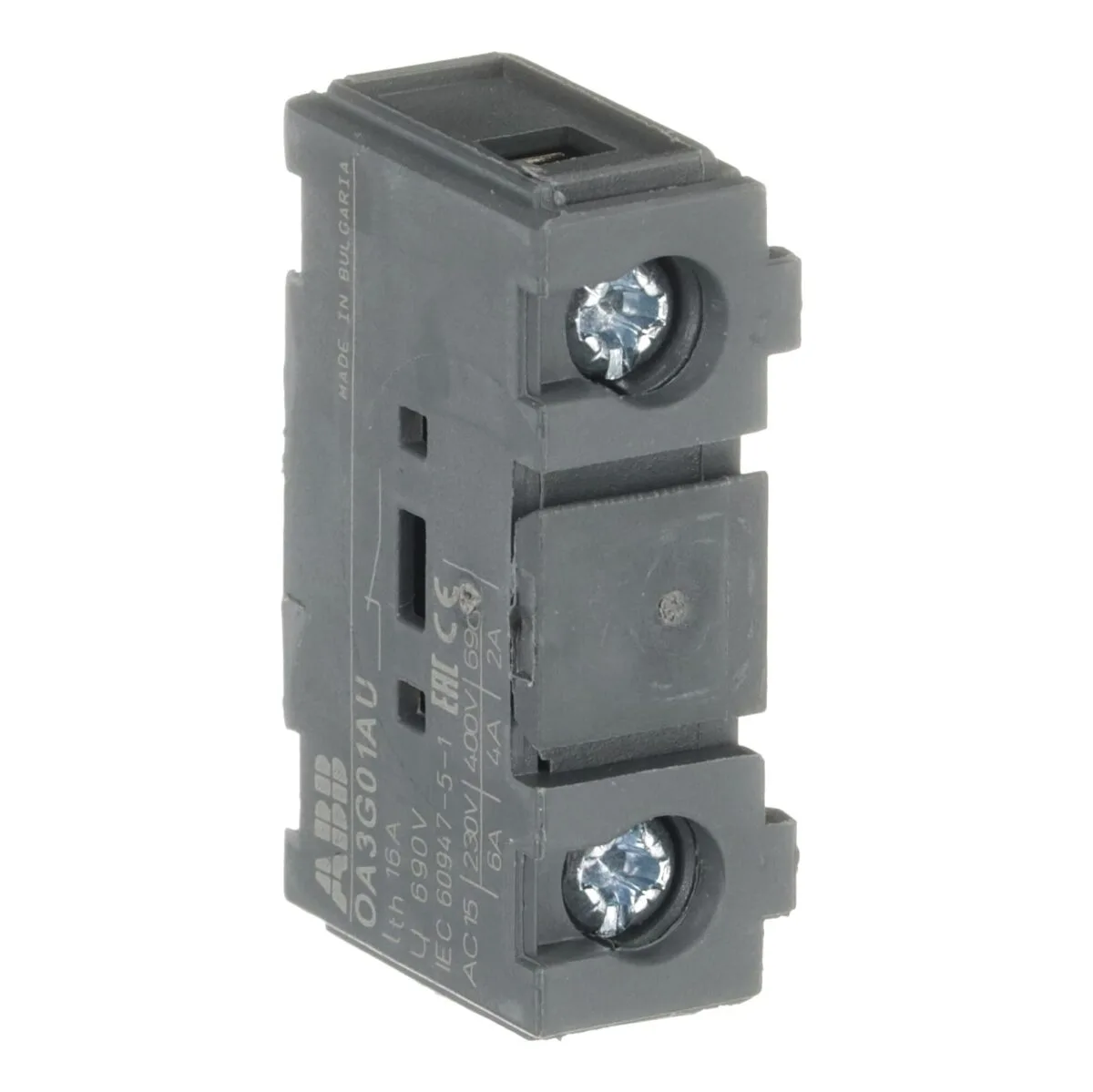 ABB OA3G01AU Altın Kaplama Yardımcı Kontak (1NC) - Görsel 2