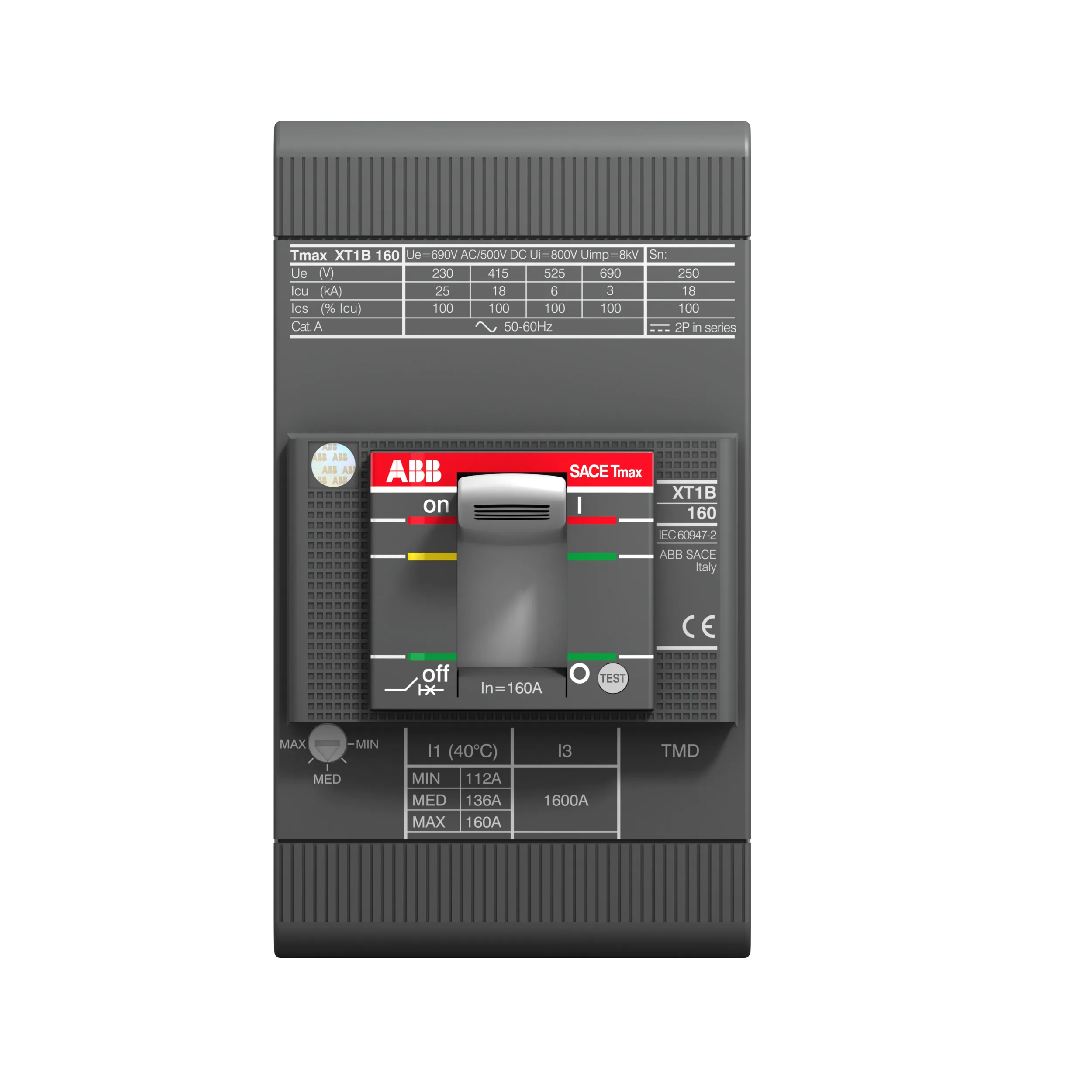 1SDA067452R1 ABB 1SDA067452R1 - XT1H 160 TMD 100-1000 3P F F