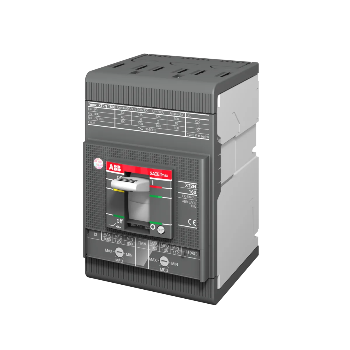 ABB XT2S 160 160 Amper 3 Kutuplu Termik Manyetik (TMA) Kompakt Şalter - Görsel 3