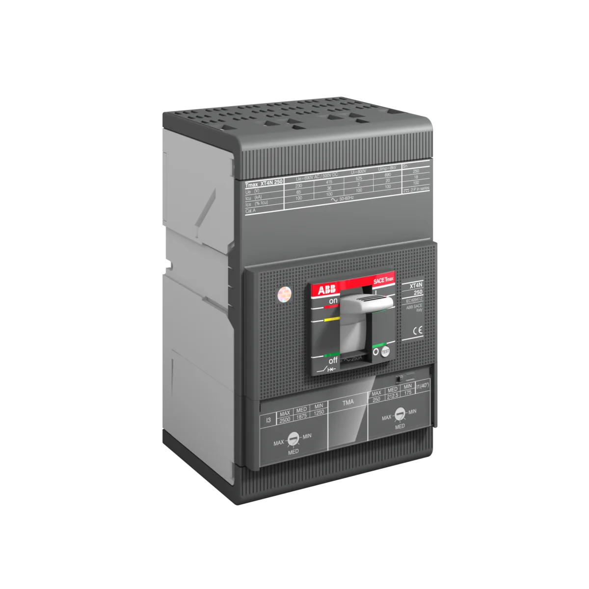 ABB XT4S 250 250 Amper 3 Kutuplu Termik Manyetik (TMA) Kompakt Şalter - Görsel 2