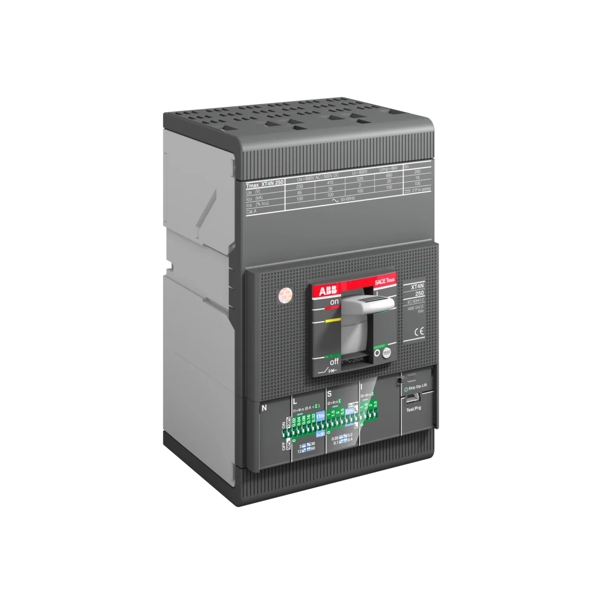 ABB XT4H 250 250 Amper 3 Kutuplu Elektronik (Ekip Dip LS/I) Kompakt Şalter (Yüksek Kesme) - Görsel 2