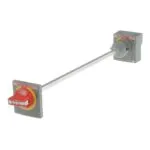 ABB RHE_EM XT2-XT4 Çekmeceli Tip Uzatmalı Acil Durum Döner Kurma Kolu (Sarı/Kırmızı) - Görsel 2
