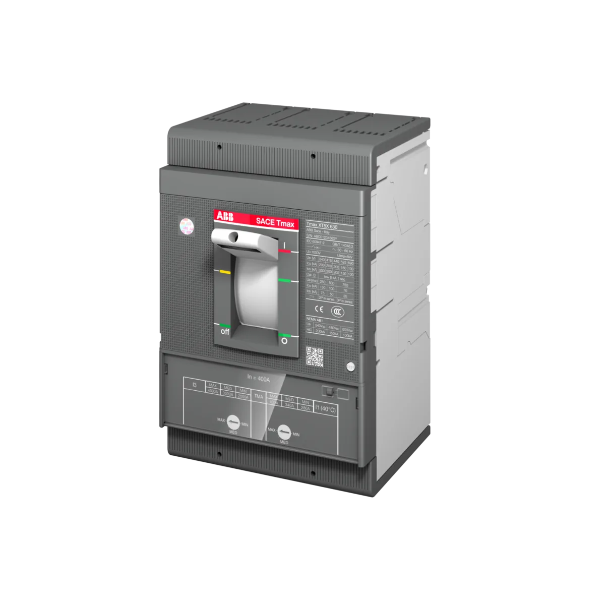 ABB XT5N 400 320 Amper 3 Kutuplu Termik Manyetik (TMA) Kompakt Şalter - Görsel 3