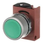 ABB P9MPNVG Yeşil Düz Yaylı Metal Buton Kafası - Görsel 4