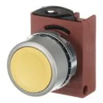ABB P9MPNGG Sarı Düz Yaylı Metal Buton Kafası - Görsel 4