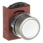 ABB P9MPNBG Beyaz Düz Yaylı Metal Buton Kafası - Görsel 2