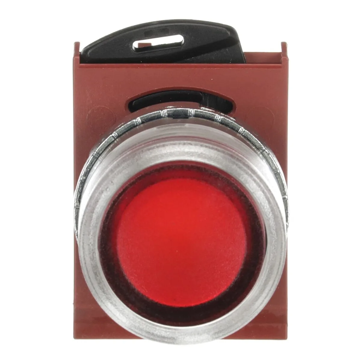 ABB P9MPLRGD Kırmızı Işıklı Düz Yaylı Metal Buton Kafası - Görsel 4