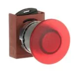 ABB P9MEM4RL Kırmızı Işıklı Mantar Buton Kafası (40mm) - Görsel 2