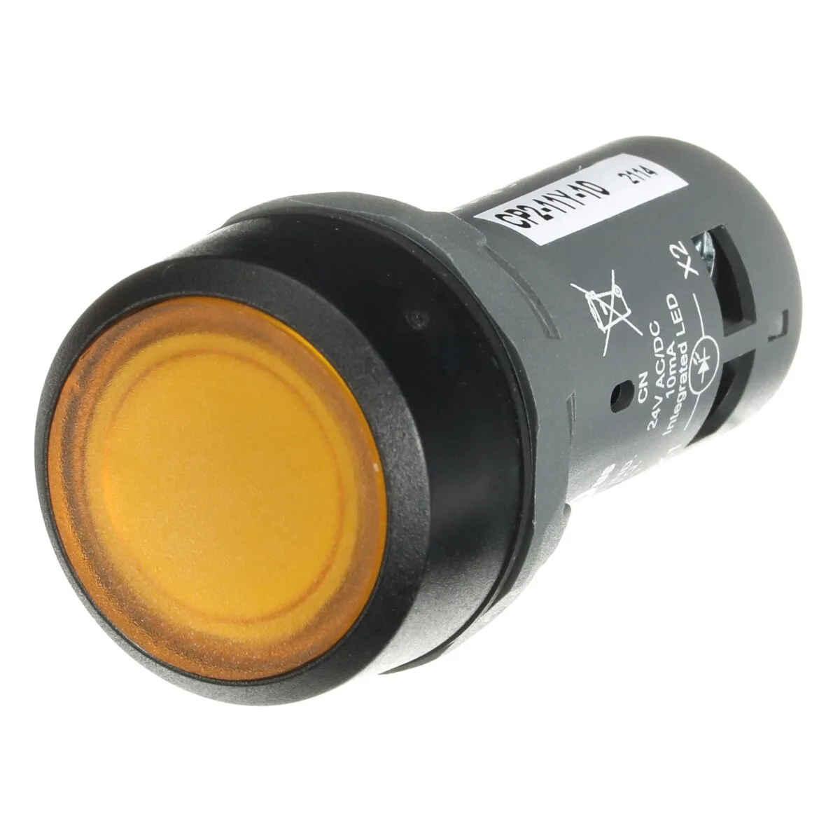 ABB CP2 Sarı Işıklı Kompakt Kalıcı Buton - Görsel 4