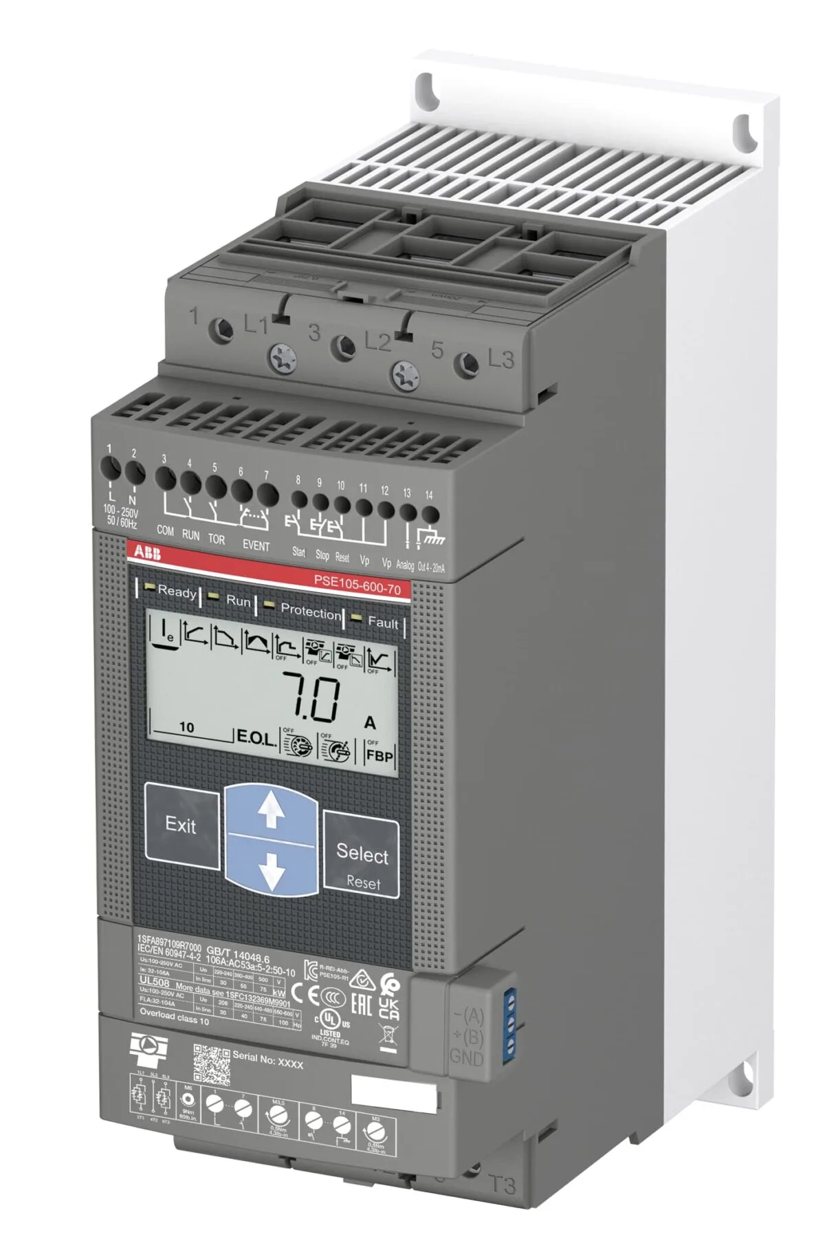 ABB PSE105-600-70 55kW 105A Yumuşak Yolverici (Softstarter) - Görsel 3