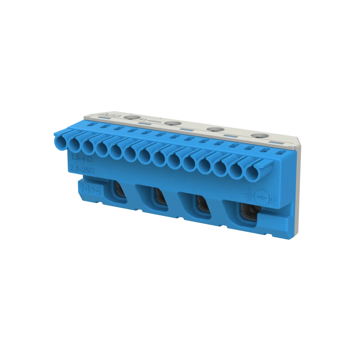 ABB Vidasız Nötr Terminal Bloğu 14x4mm² + 4x25mm² - Görsel 2