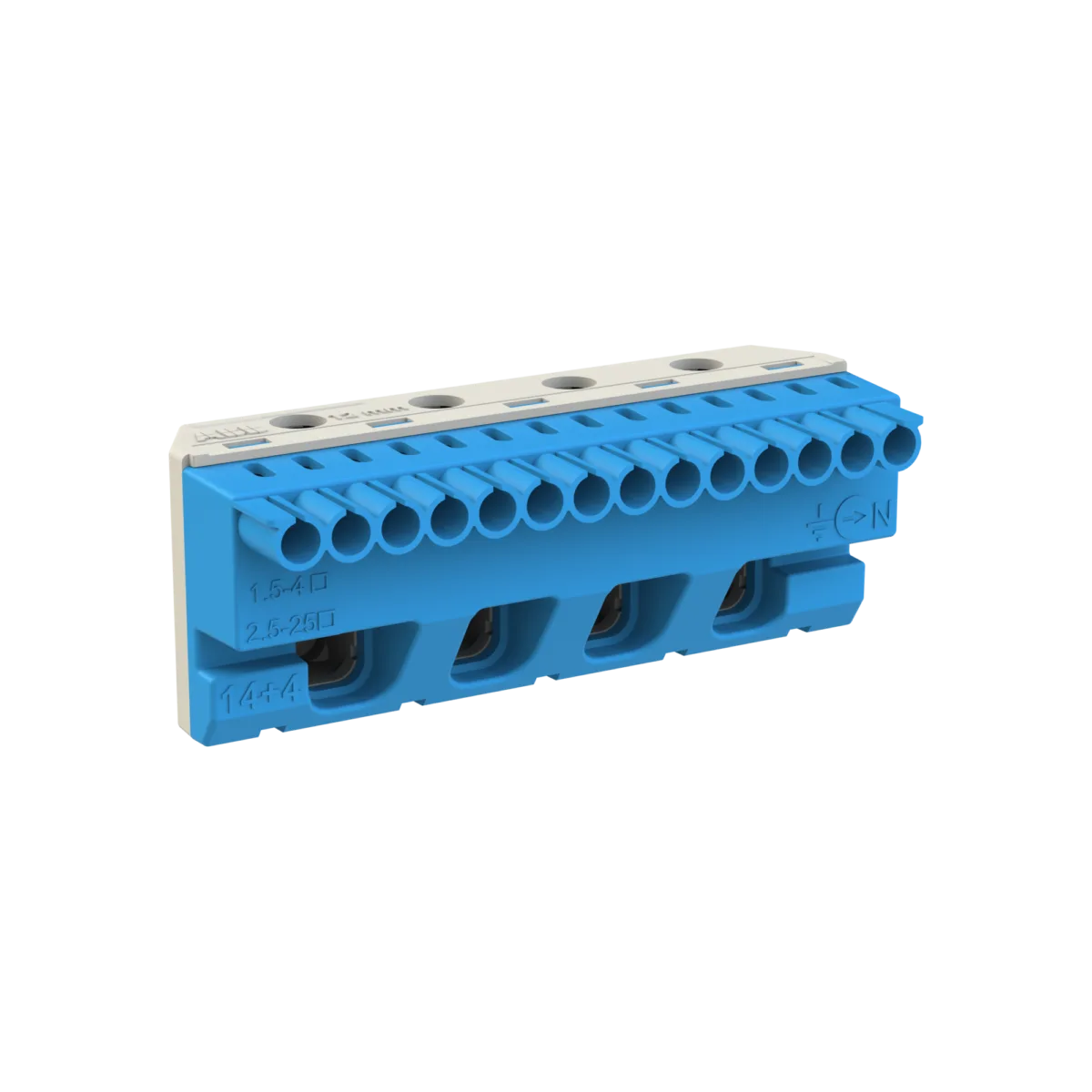 ABB Vidasız Nötr Terminal Bloğu 14x4mm² + 4x25mm² - Görsel 3