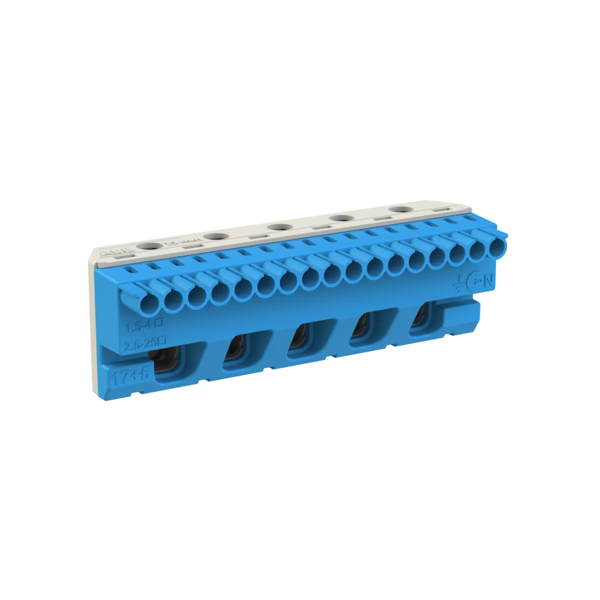ABB Vidasız Nötr Terminal Bloğu 17x4mm² + 5x25mm² - Görsel 3