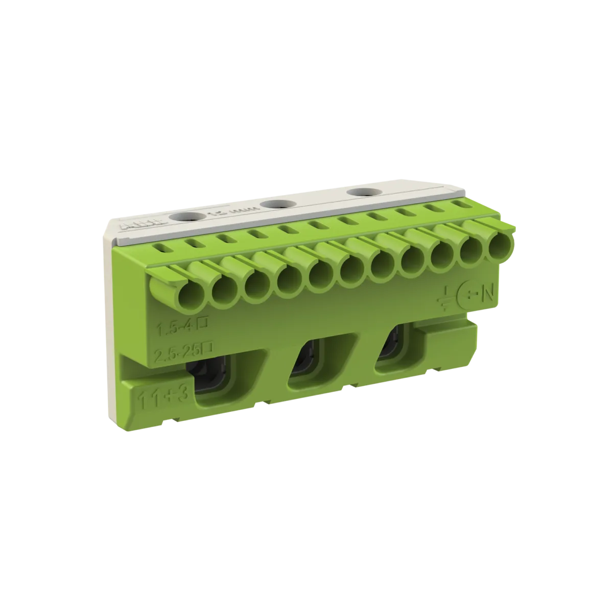 ABB Vidasız Topraklama Terminal Bloğu 11x4mm² + 3x25mm² - Görsel 3