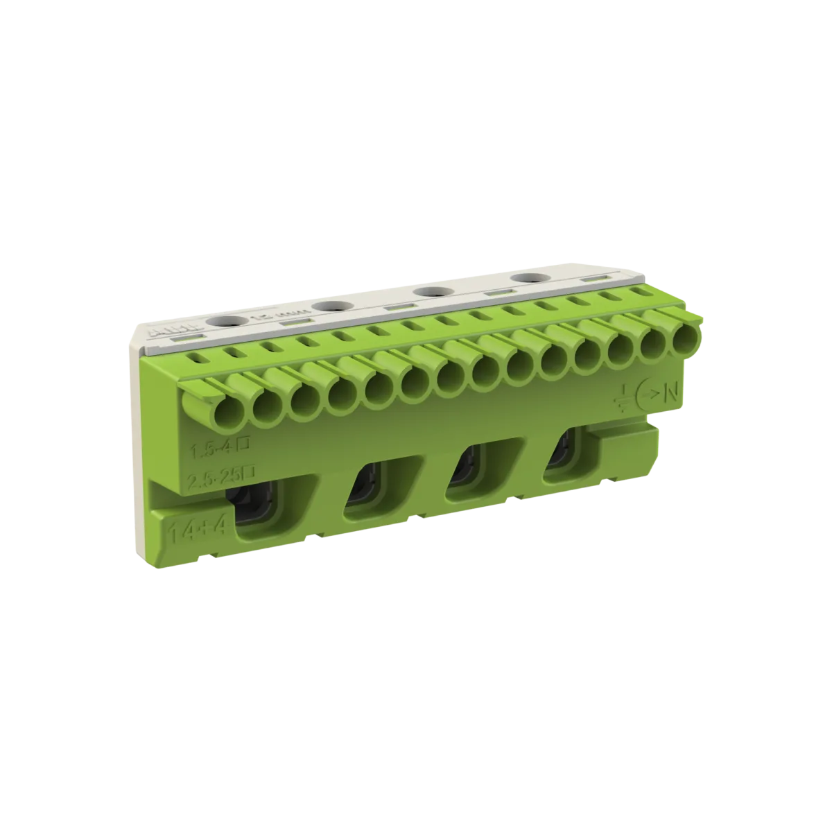 ABB Vidasız Topraklama Terminal Bloğu 14x4mm² + 4x25mm² - Görsel 3