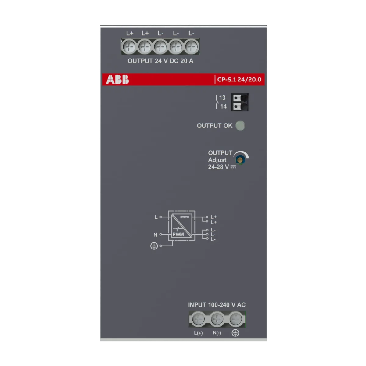 ABB CP-S.1 24/20.0 24V DC 20A Güç Kaynağı - Görsel 2