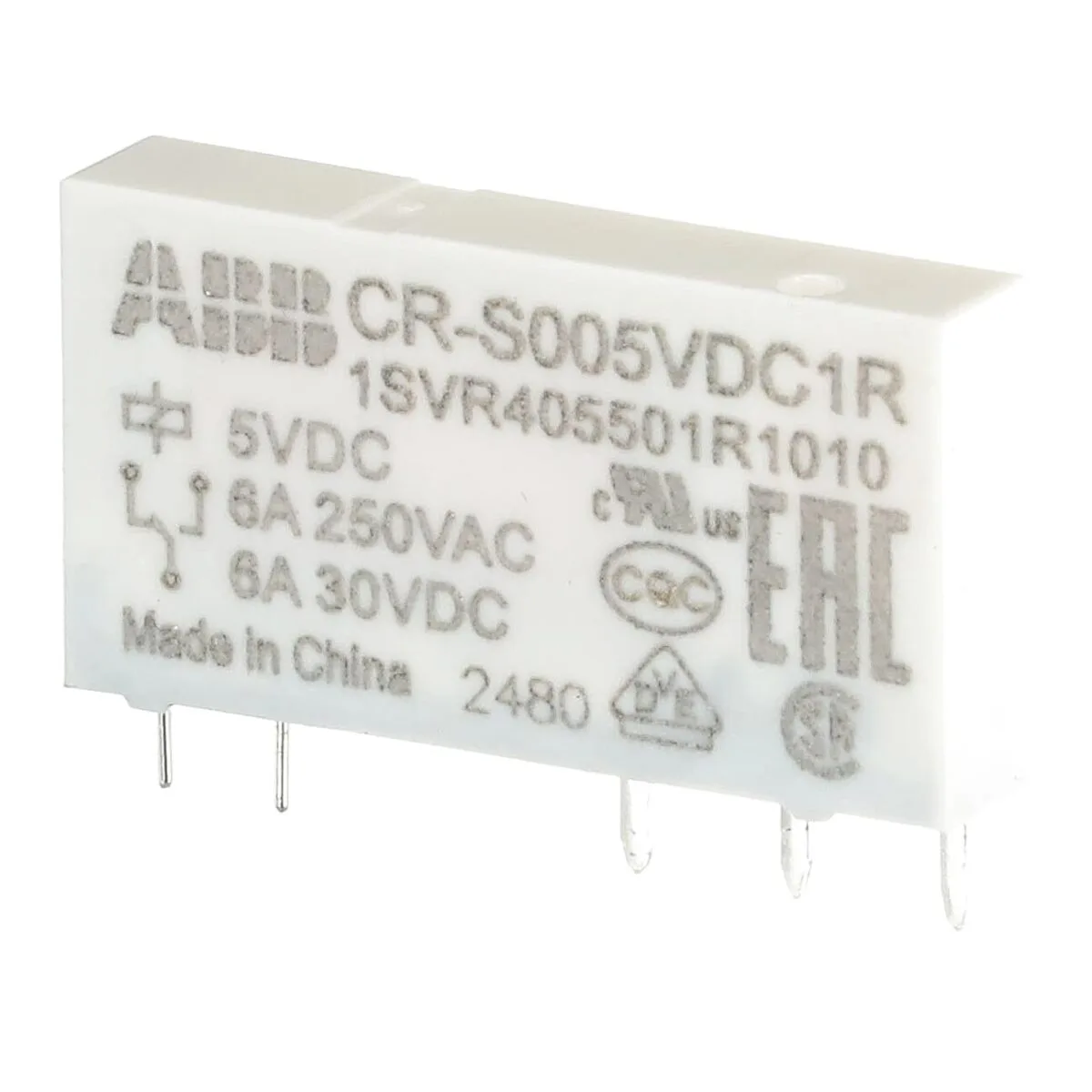 ABB CR-S005VDC1R 5V DC Slim Arayüz Rölesi (1CO Kontak) - Görsel 2